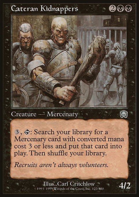 Cateran Kidnappers, Mercadian Masques #122, Magic: The Gathering card