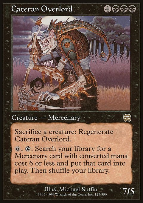Cateran Overlord, Mercadian Masques #123, Magic: The Gathering card