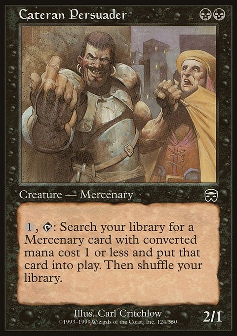 Cateran Persuader, Mercadian Masques #124, Magic: The Gathering card