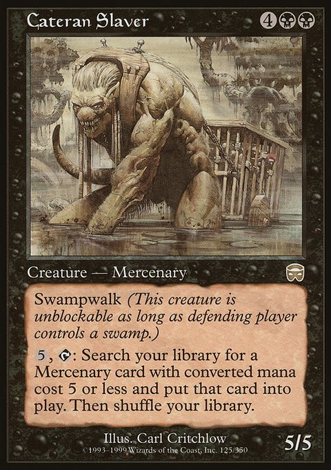 Cateran Slaver, Mercadian Masques #125, Magic: The Gathering card