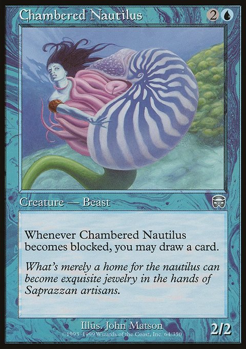 Chambered Nautilus, Mercadian Masques #64, Magic: The Gathering card
