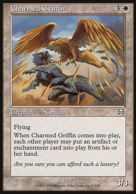 Charmed Griffin, Mercadian Masques #7, Magic: The Gathering card