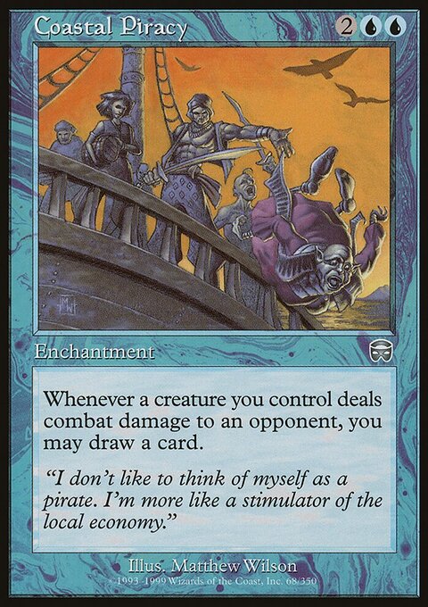 Coastal Piracy, Mercadian Masques #68, Magic: The Gathering card
