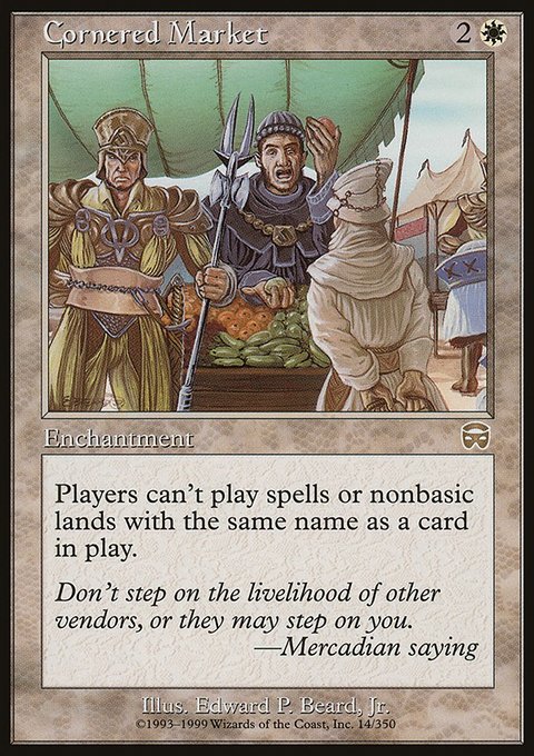 Cornered Market, Mercadian Masques #14, Magic: The Gathering card