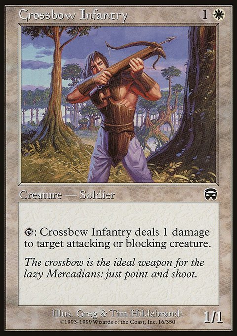 Crossbow Infantry, Mercadian Masques #16, Magic: The Gathering card