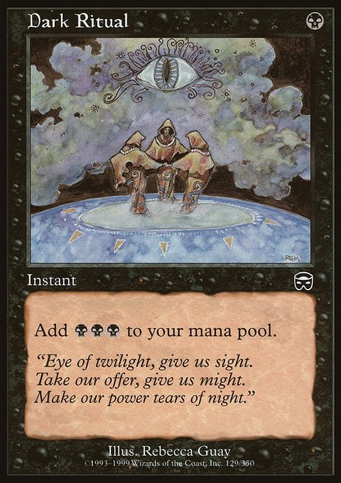 Dark Ritual, Mercadian Masques #129, Magic: The Gathering card
