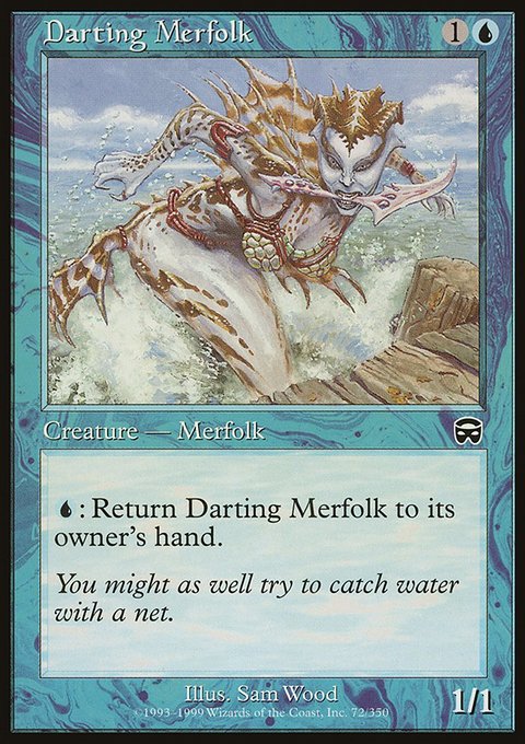 Darting Merfolk, Mercadian Masques #72, Magic: The Gathering card