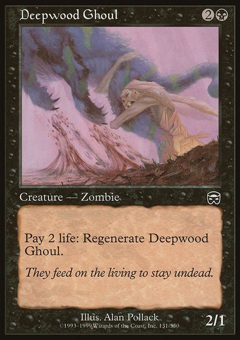 Deepwood Ghoul, Mercadian Masques #131, Magic: The Gathering card