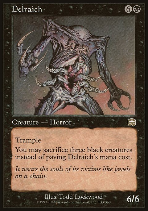Delraich, Mercadian Masques #133, Magic: The Gathering card
