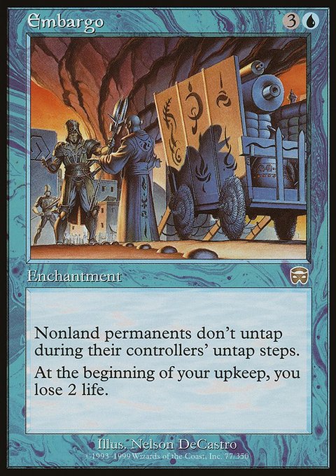 Embargo, Mercadian Masques #77, Magic: The Gathering card