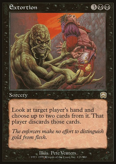Extortion, Mercadian Masques #135, Magic: The Gathering card