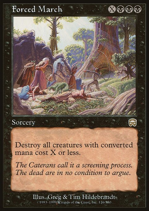 Forced March, Mercadian Masques #136, Magic: The Gathering card