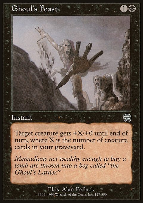 Ghoul's Feast, Mercadian Masques #137, Magic: The Gathering card