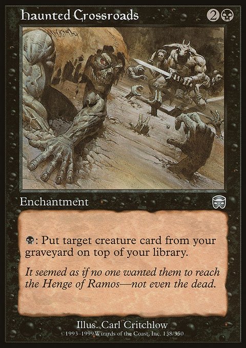 Haunted Crossroads, Mercadian Masques #138, Magic: The Gathering card