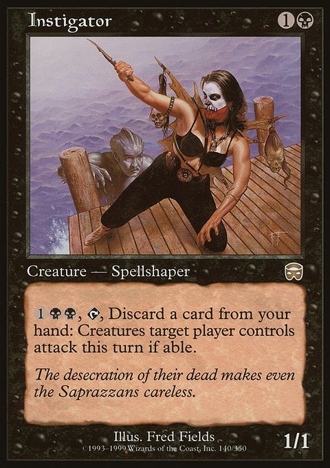 Instigator, Mercadian Masques #140, Magic: The Gathering card