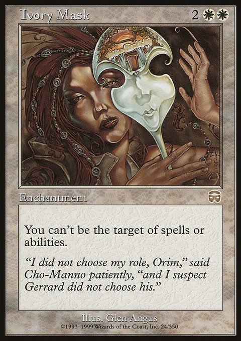 Ivory Mask, Mercadian Masques #24, Magic: The Gathering card