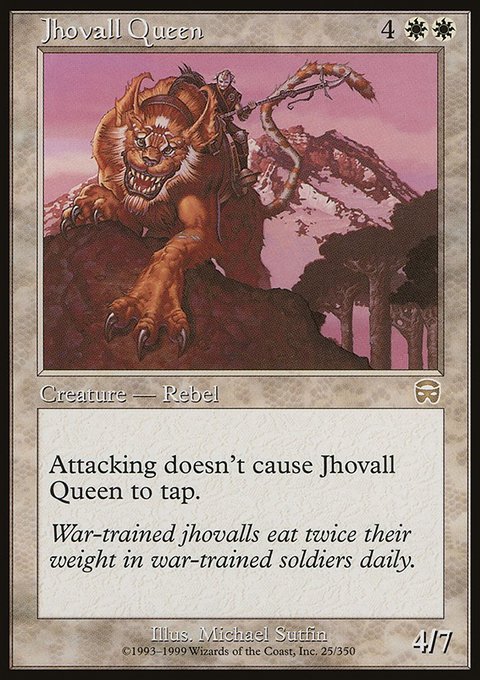 Jhovall Queen, Mercadian Masques #25, Magic: The Gathering card