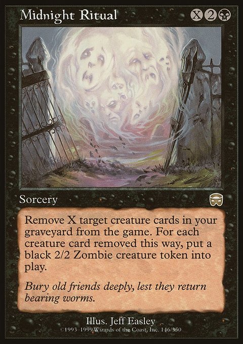 Midnight Ritual, Mercadian Masques #146, Magic: The Gathering card