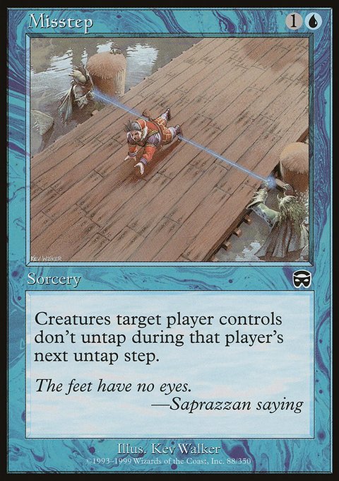 Misstep, Mercadian Masques #88, Magic: The Gathering card
