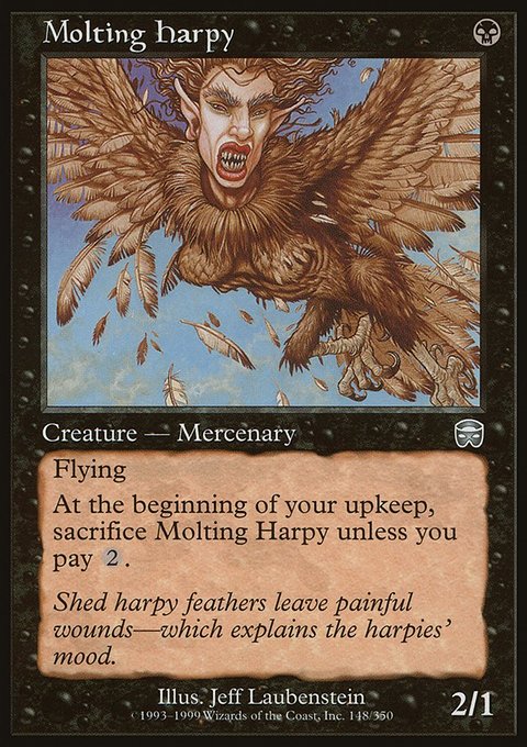 Molting Harpy, Mercadian Masques #148, Magic: The Gathering card