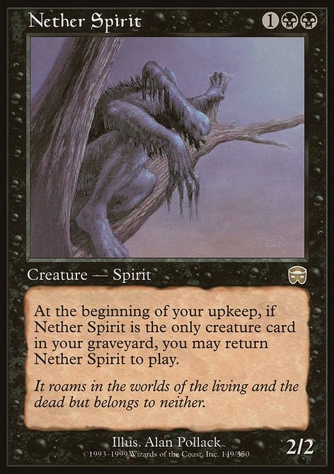 Nether Spirit, Mercadian Masques #149, Magic: The Gathering card