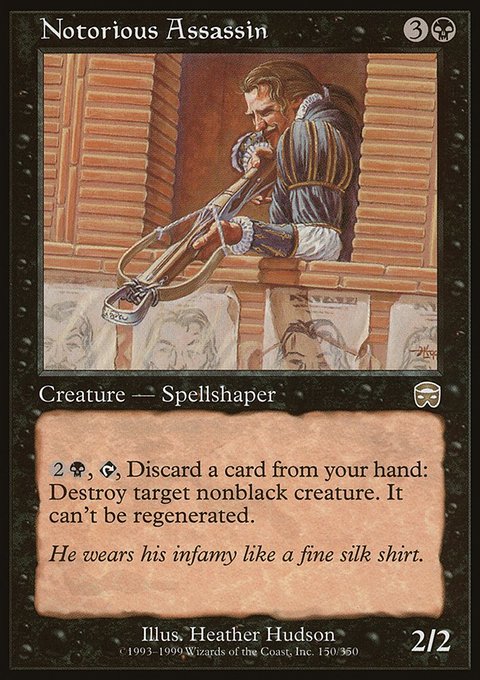 Notorious Assassin, Mercadian Masques #150, Magic: The Gathering card