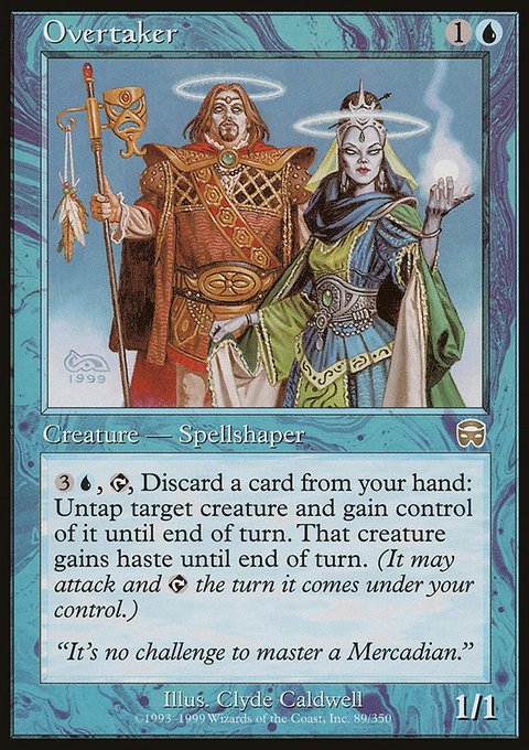 Overtaker, Mercadian Masques #89, Magic: The Gathering card