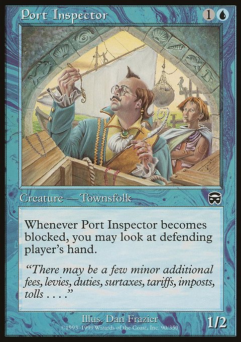 Port Inspector, Mercadian Masques #90, Magic: The Gathering card