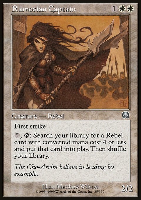 Ramosian Captain, Mercadian Masques #35, Magic: The Gathering card