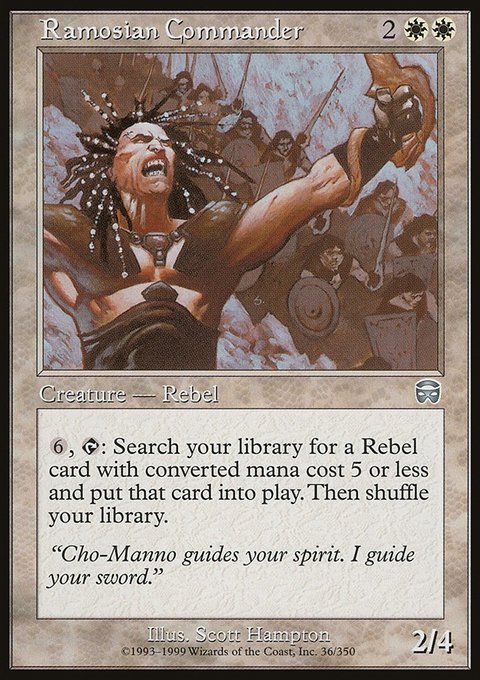 Ramosian Commander, Mercadian Masques #36, Magic: The Gathering card
