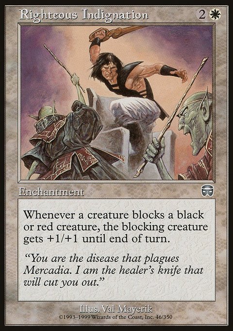 Righteous Indignation, Mercadian Masques #46, Magic: The Gathering card