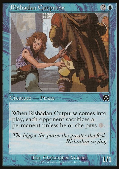 Rishadan Cutpurse, Mercadian Masques #93, Magic: The Gathering card