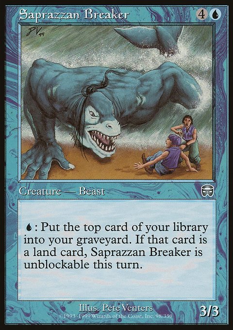 Saprazzan Breaker, Mercadian Masques #98, Magic: The Gathering card
