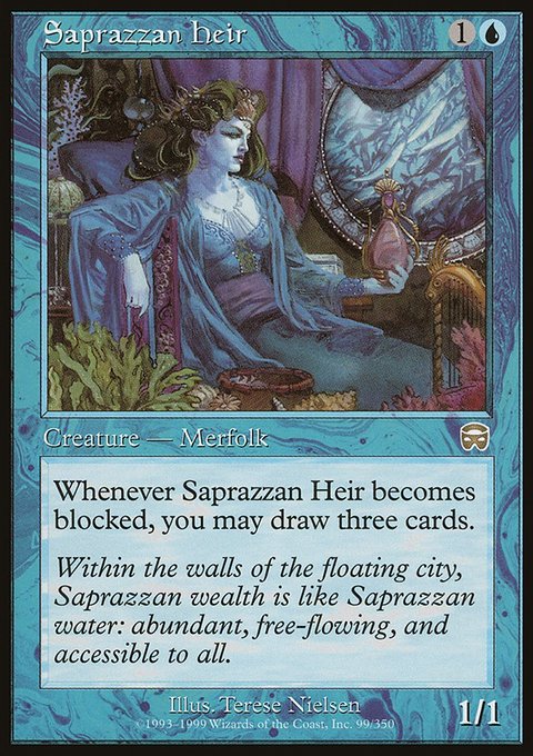Saprazzan Heir, Mercadian Masques #99, Magic: The Gathering card