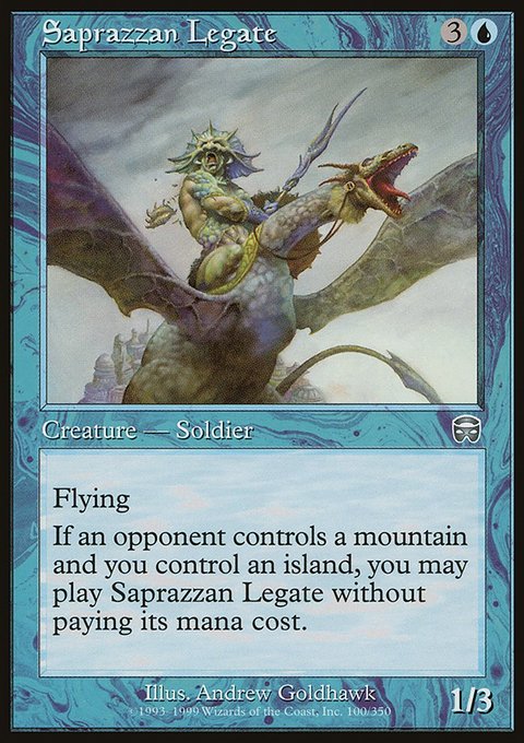 Saprazzan Legate, Mercadian Masques #100, Magic: The Gathering card