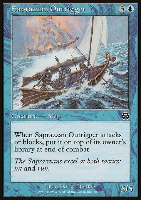 Saprazzan Outrigger, Mercadian Masques #101, Magic: The Gathering card