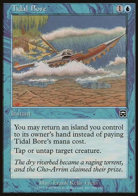 Tidal Bore, Mercadian Masques #109, Magic: The Gathering card