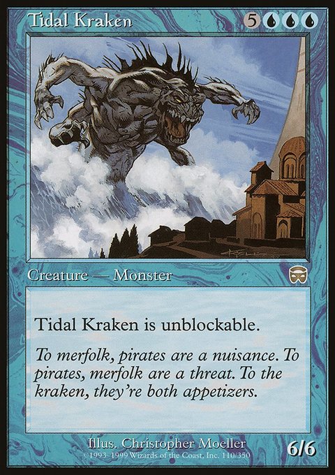 Tidal Kraken, Mercadian Masques #110, Magic: The Gathering card
