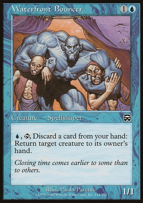 Waterfront Bouncer, Mercadian Masques #114, Magic: The Gathering card