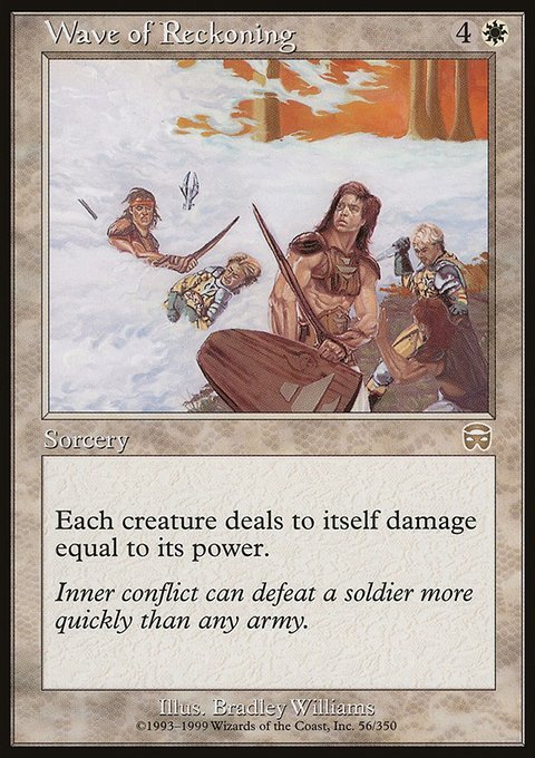 Wave of Reckoning, Mercadian Masques #56, Magic: The Gathering card
