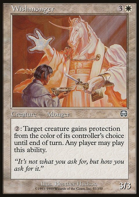 Wishmonger, Mercadian Masques #57, Magic: The Gathering card