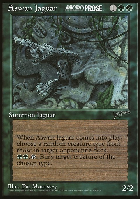 Aswan Jaguar, MicroProse Promos #1, Magic: The Gathering card