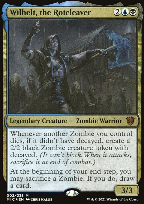 Wilhelt, the Rotcleaver, Midnight Hunt Commander Display Commanders #2, Magic: The Gathering card