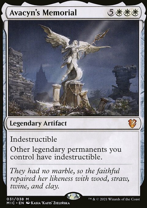 Avacyn's Memorial, Midnight Hunt Commander #31, Magic: The Gathering card