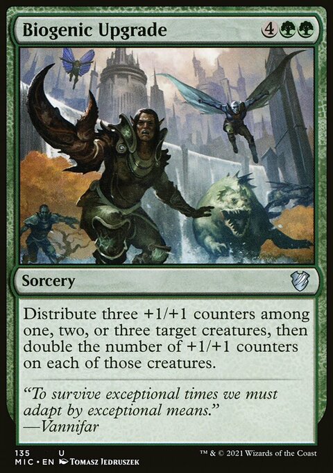 Biogenic Upgrade, Midnight Hunt Commander #135, Magic: The Gathering card