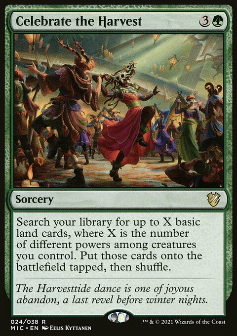 Celebrate the Harvest, Midnight Hunt Commander #24, Magic: The Gathering card