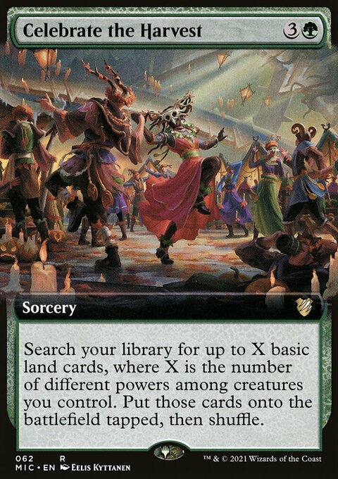 Celebrate the Harvest, Midnight Hunt Commander #62, Magic: The Gathering card