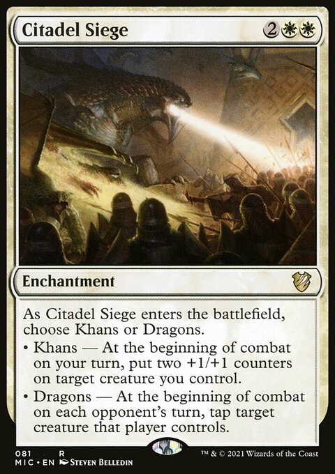 Citadel Siege, Midnight Hunt Commander #81, Magic: The Gathering card