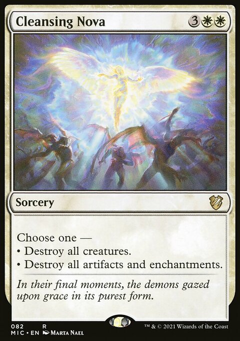 Cleansing Nova, Midnight Hunt Commander #82, Magic: The Gathering card