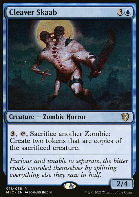 Cleaver Skaab, Midnight Hunt Commander #11, Magic: The Gathering card
